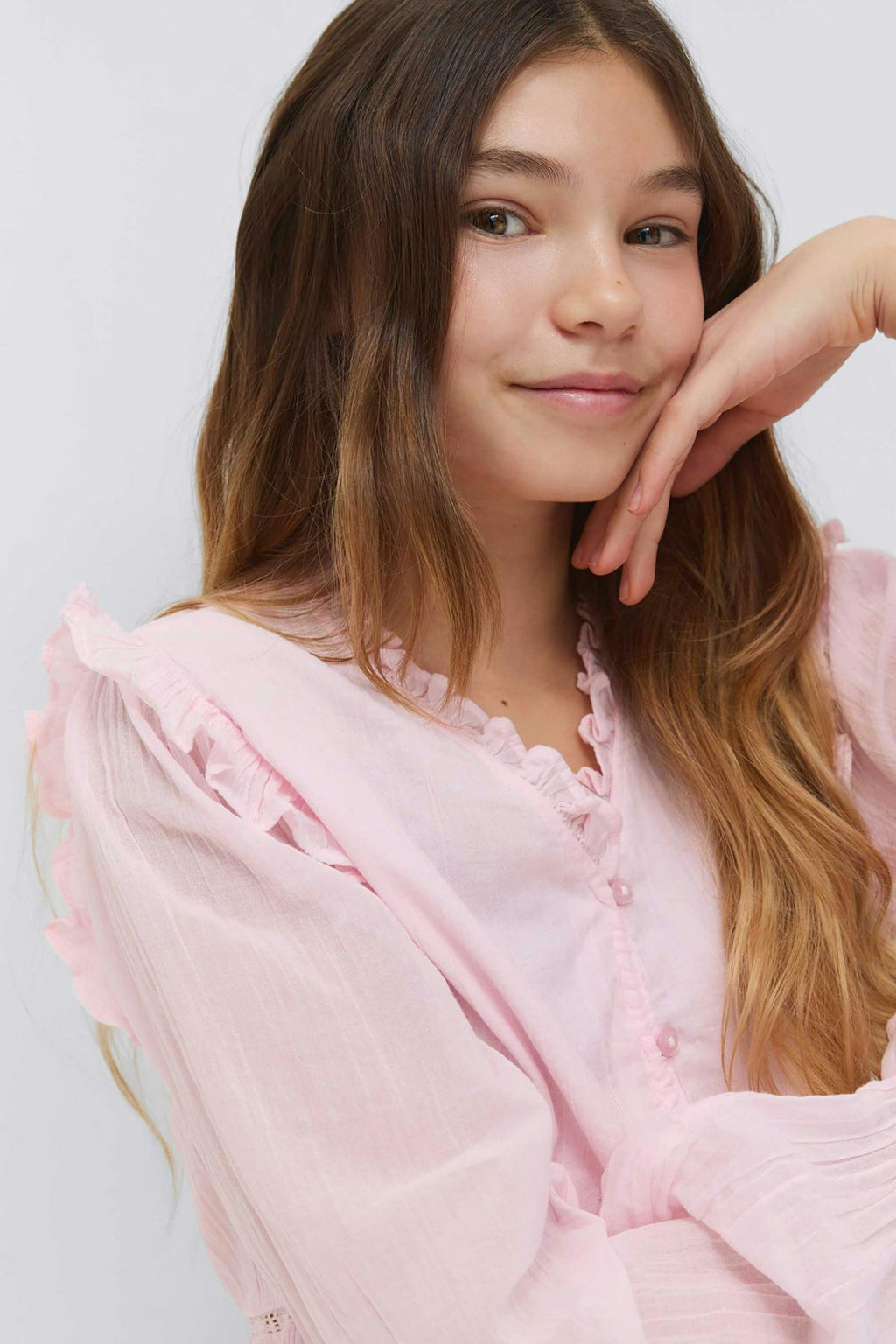 Y long sleeve blouse