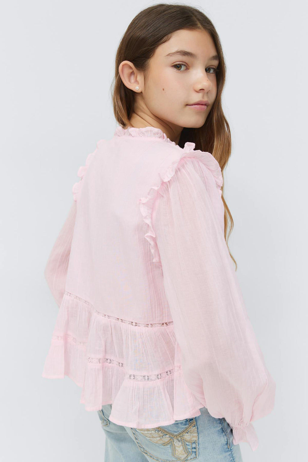 Y long sleeve blouse