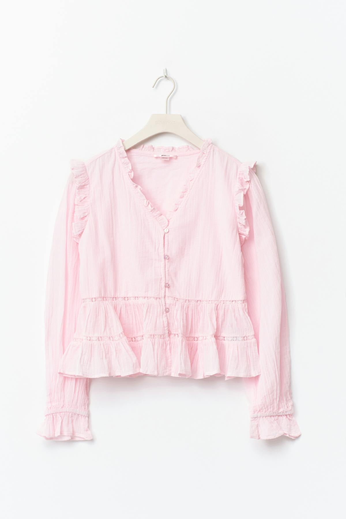 Y long sleeve blouse