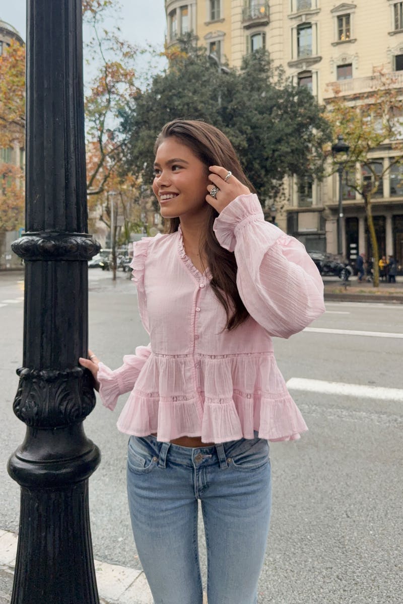 Y long sleeve blouse