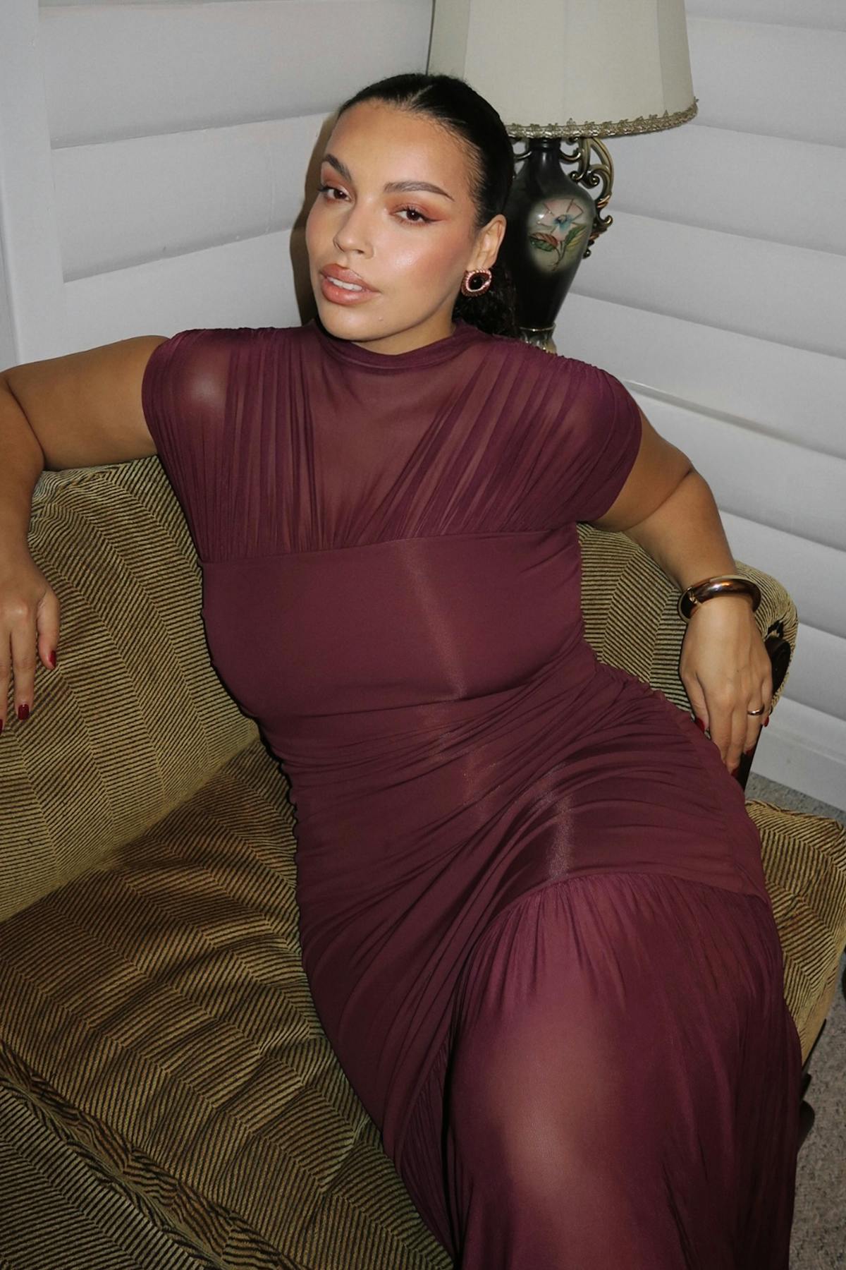 Dropped waist maxi dress