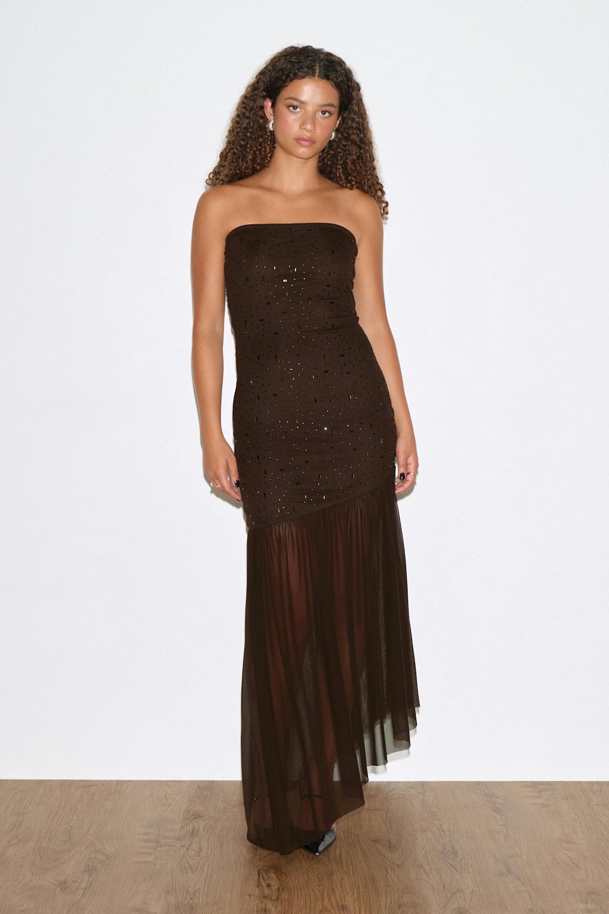 Rhinestone maxi dress