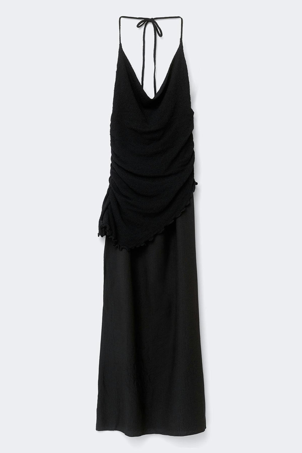 Halterneck knitted dress