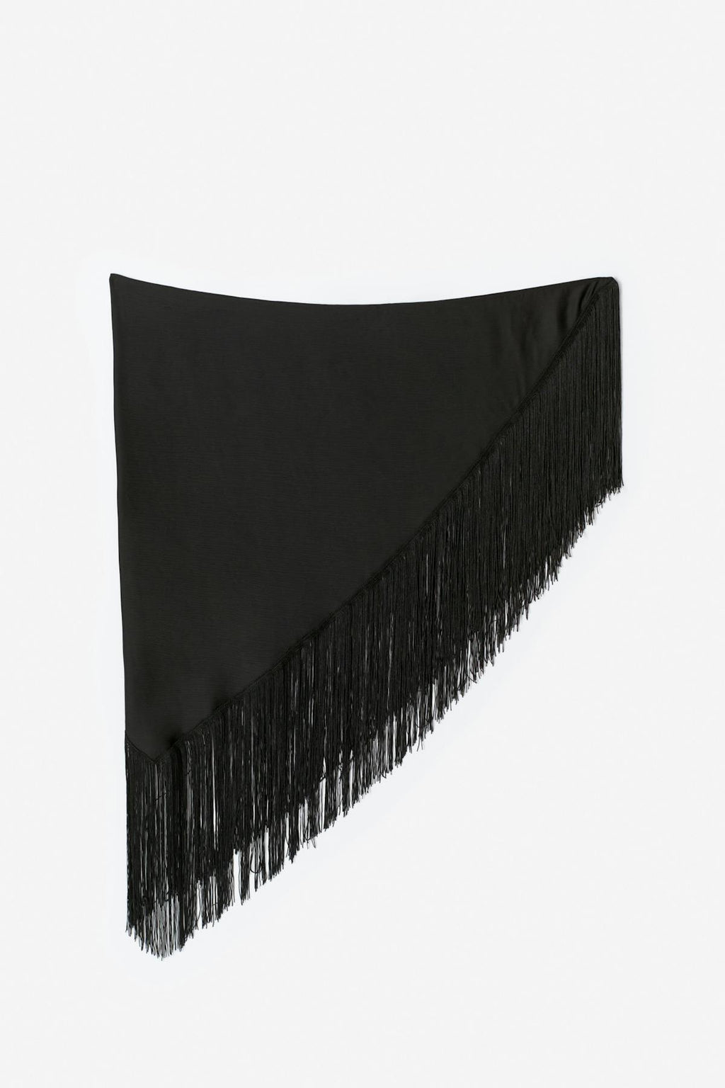 Triangle fringe scarf