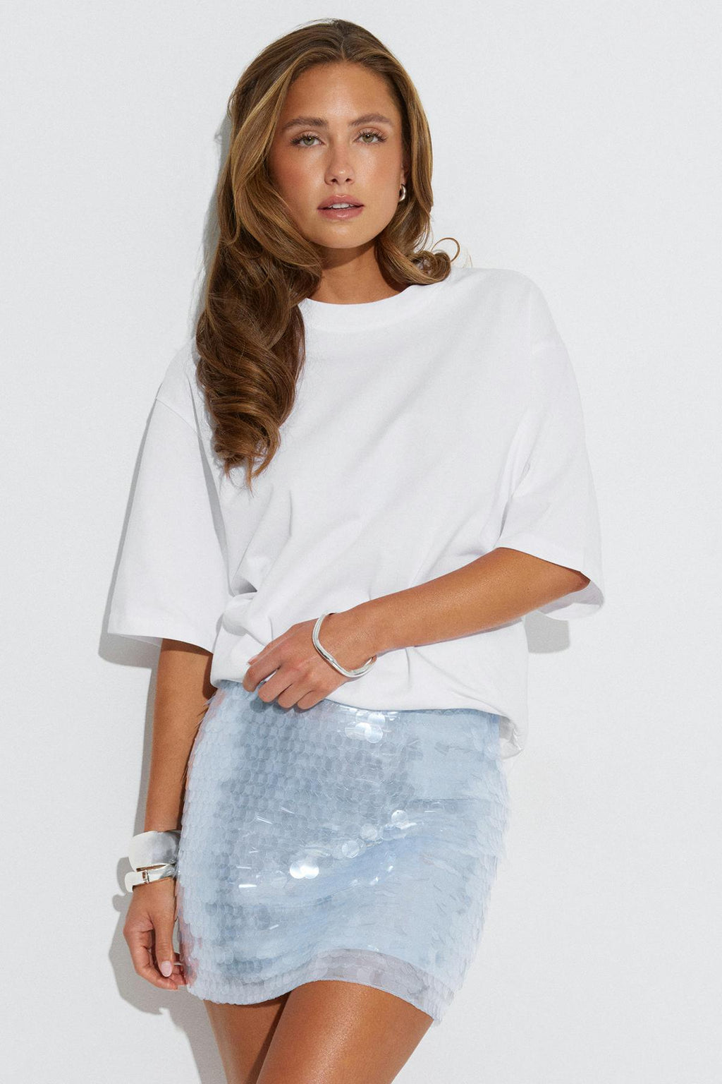 Sequin mini skirt