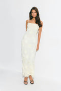 Embroidery maxi dress