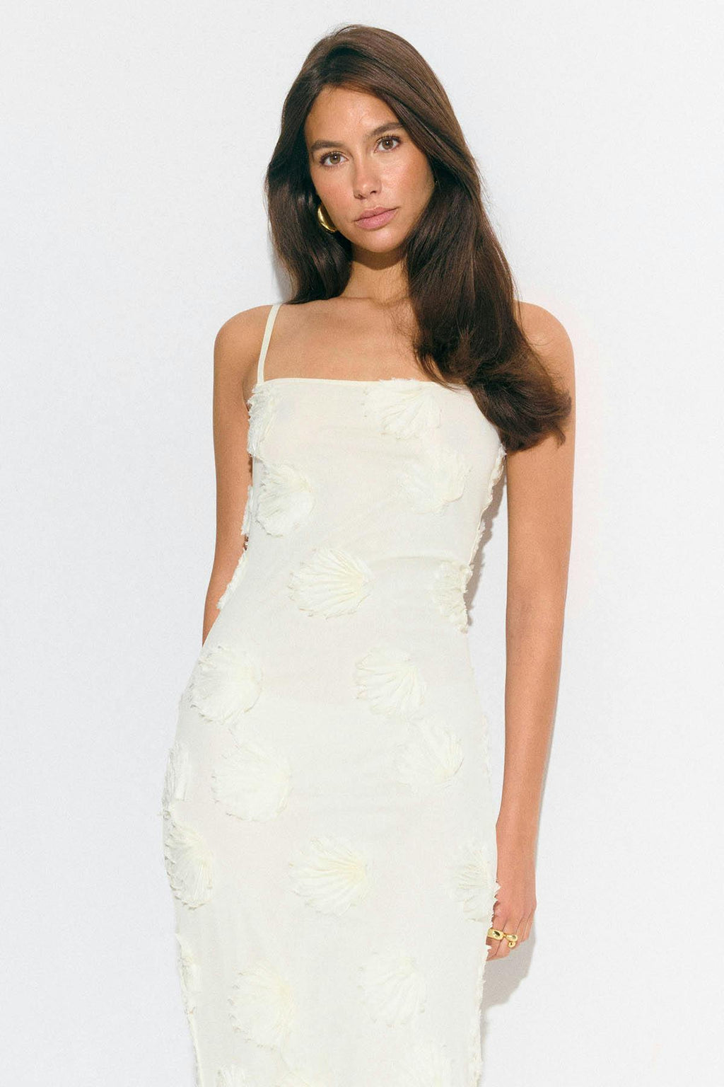 Embroidery maxi dress