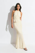 Embroidery maxi skirt