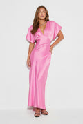 Satin maxi dress