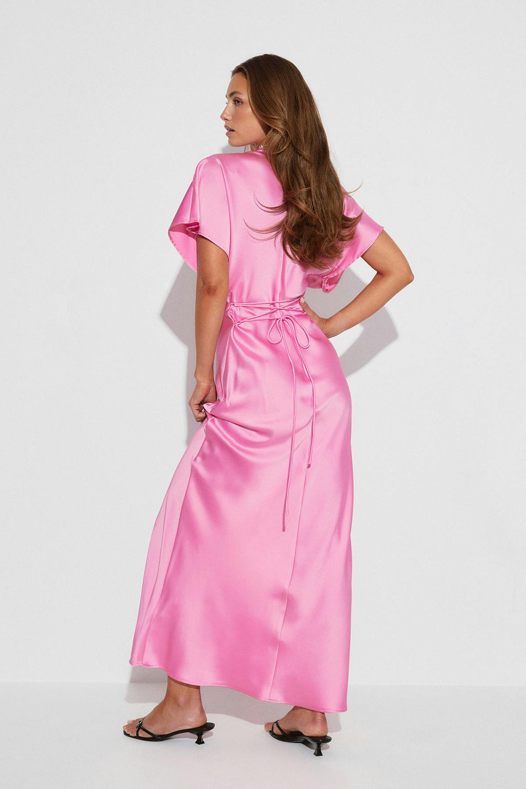 Satin maxi dress