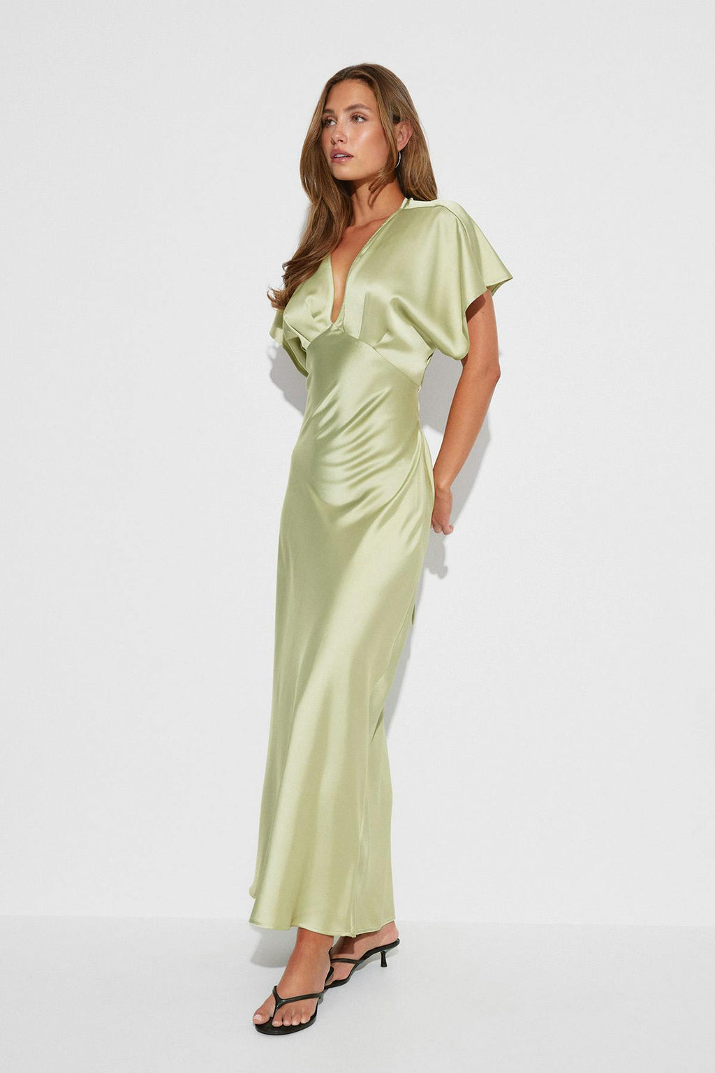 Satin maxi dress