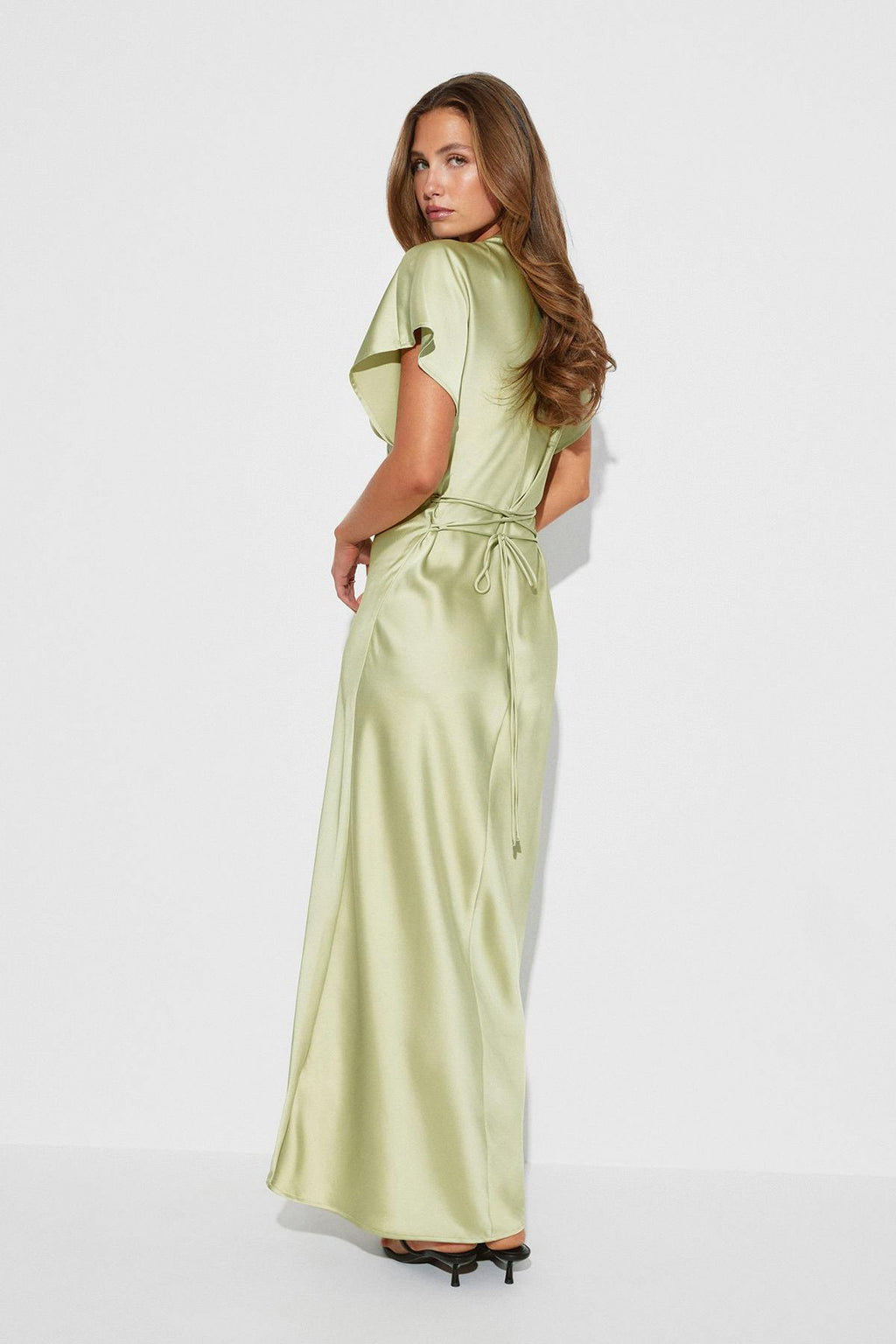 Satin maxi dress