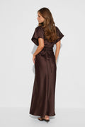 Satin maxi dress