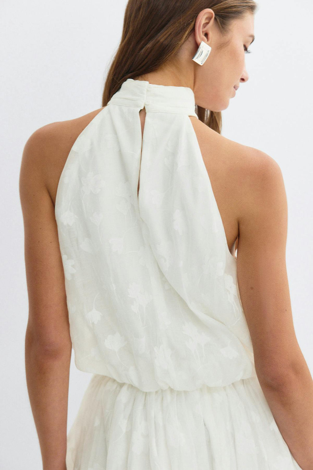 Floral halter neck top