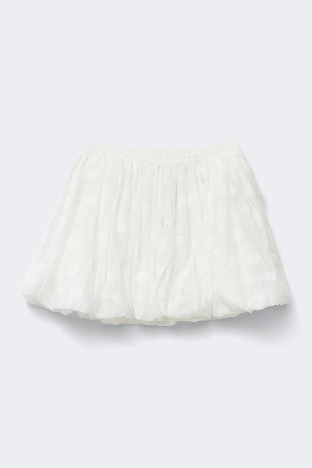 Floral bubble mini skirt