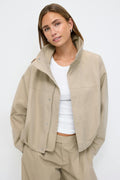 High neck short jacket