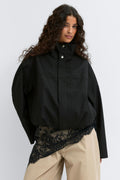 High neck short jacket