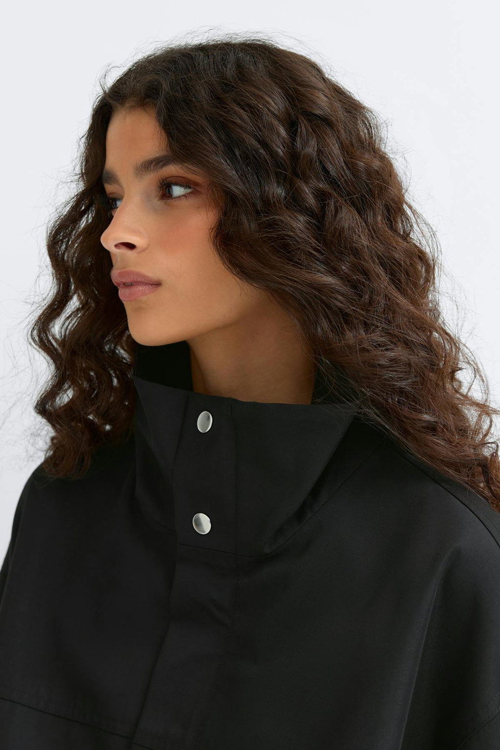 High neck short jacket