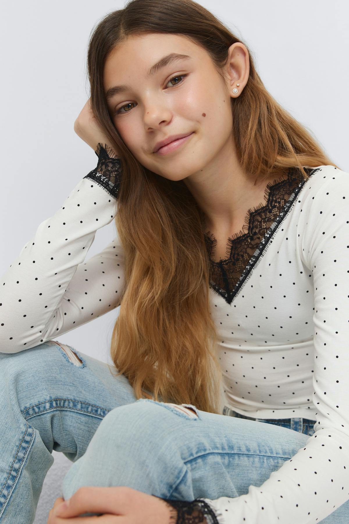 Y lace top