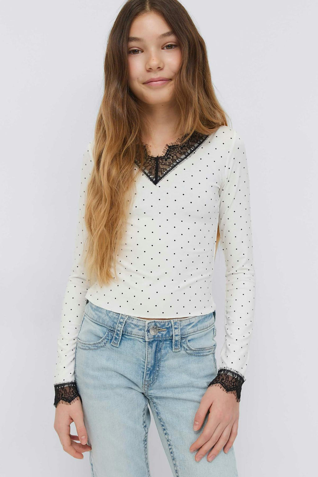 Y lace top