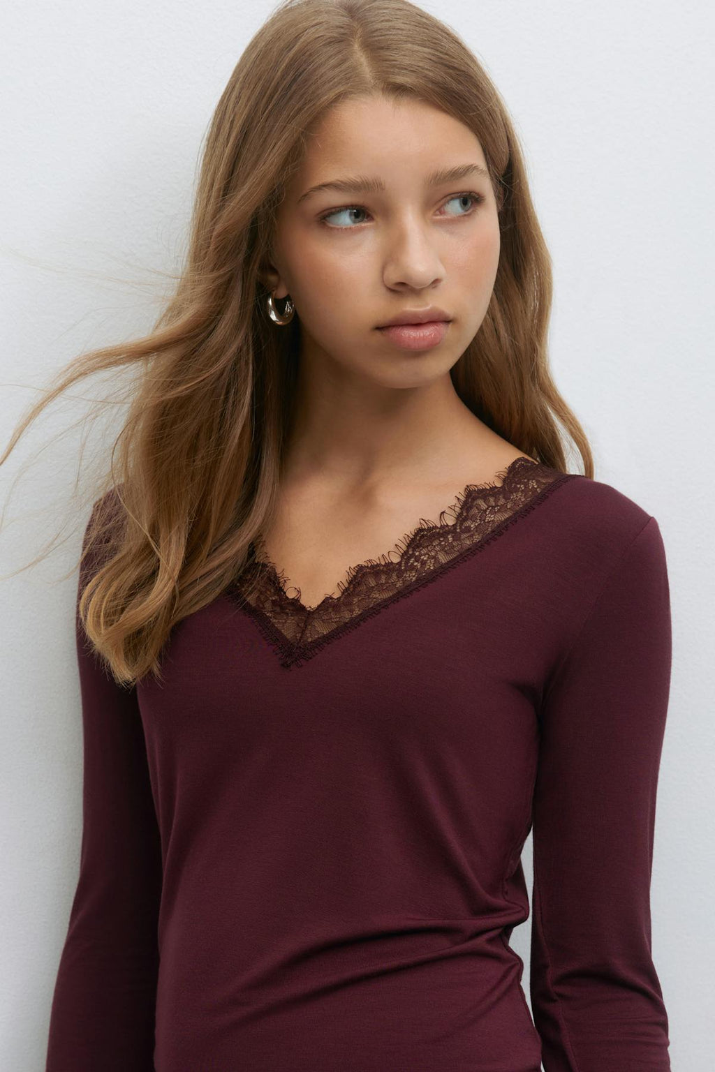 Y lace top
