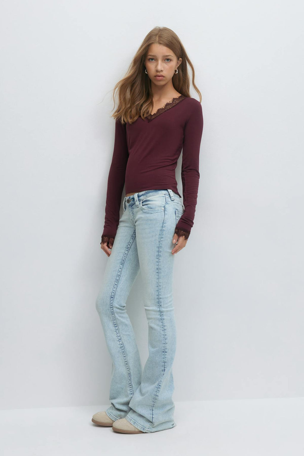 Y lace top
