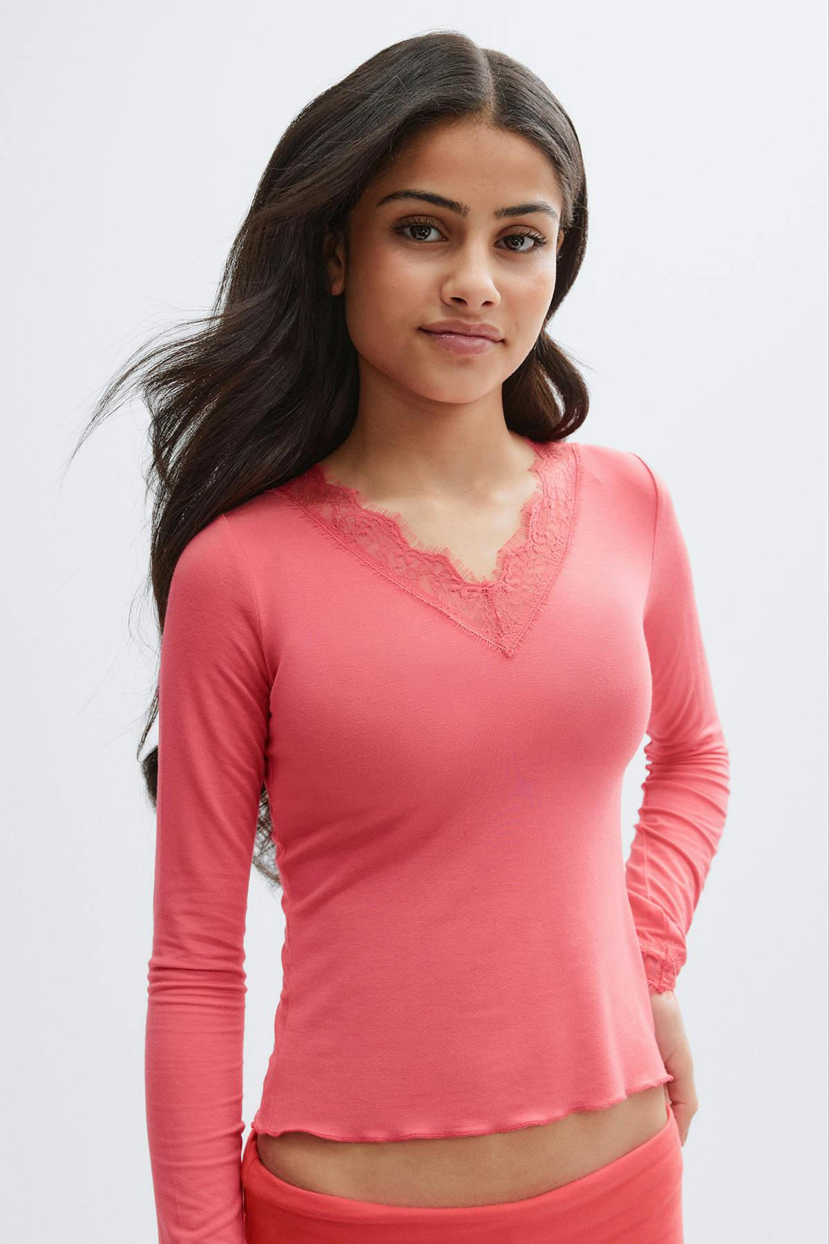 Y lace top