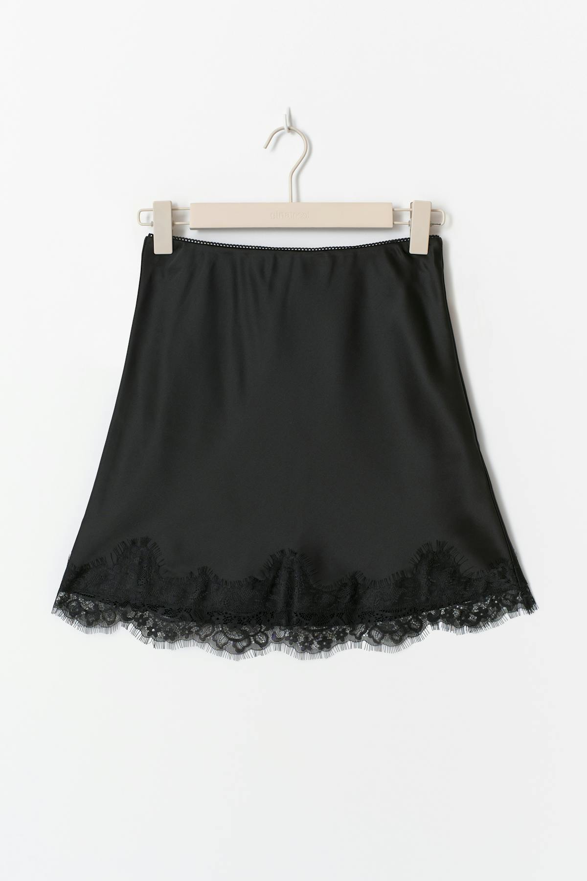 Mini lace skirt