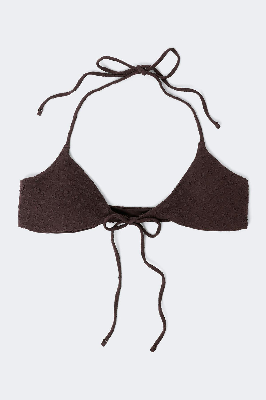 Front tie bikini top