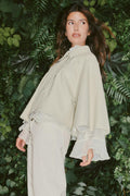 Pu cape jacket