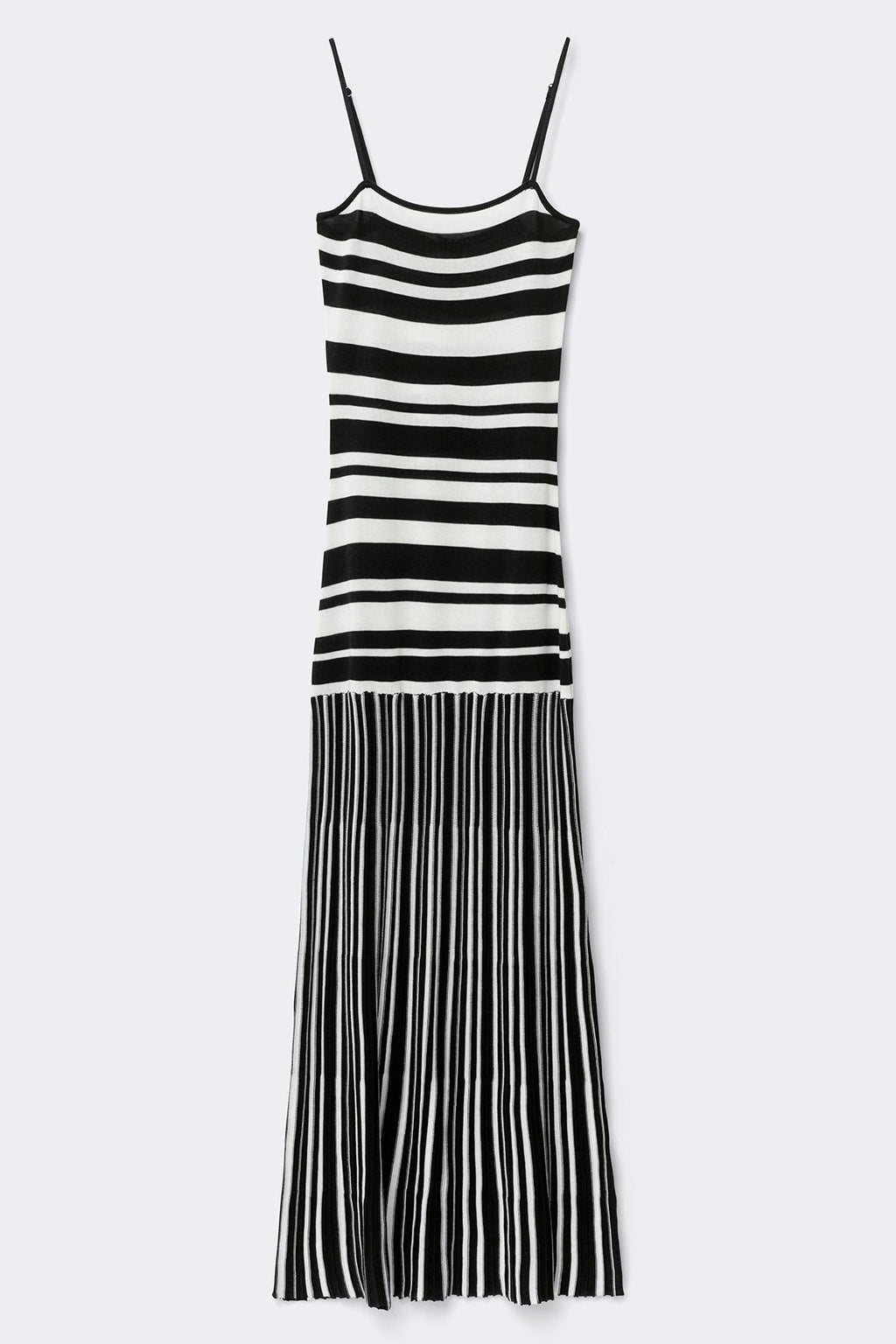 Multistripe knitted dress