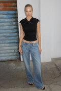 Lacing jeans