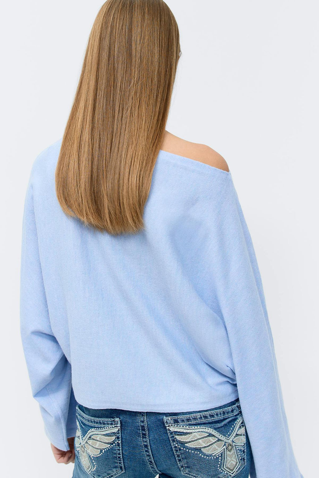 Y knitted poncho top