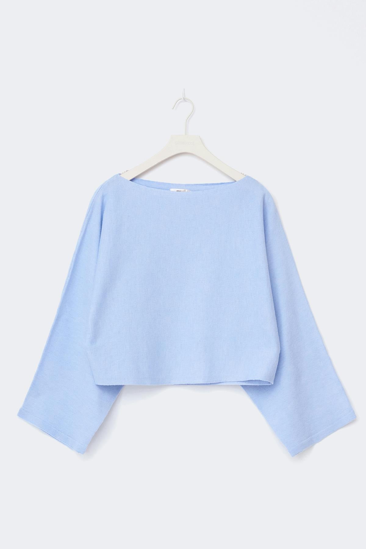 Y knitted poncho top