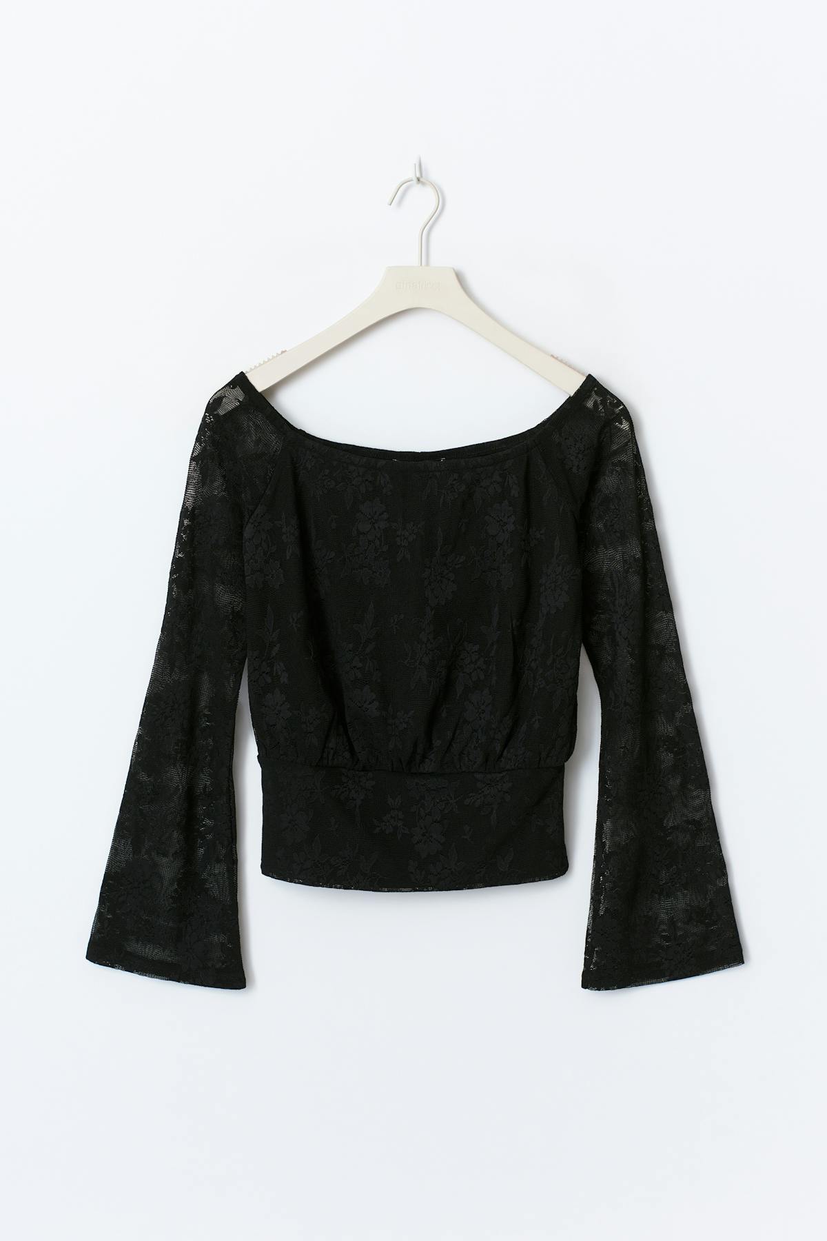 Lace off shoulder top