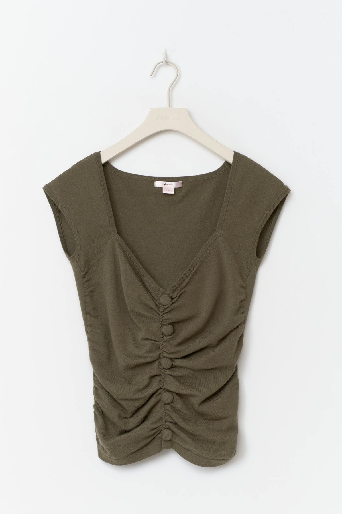 14+ knitted ruched top