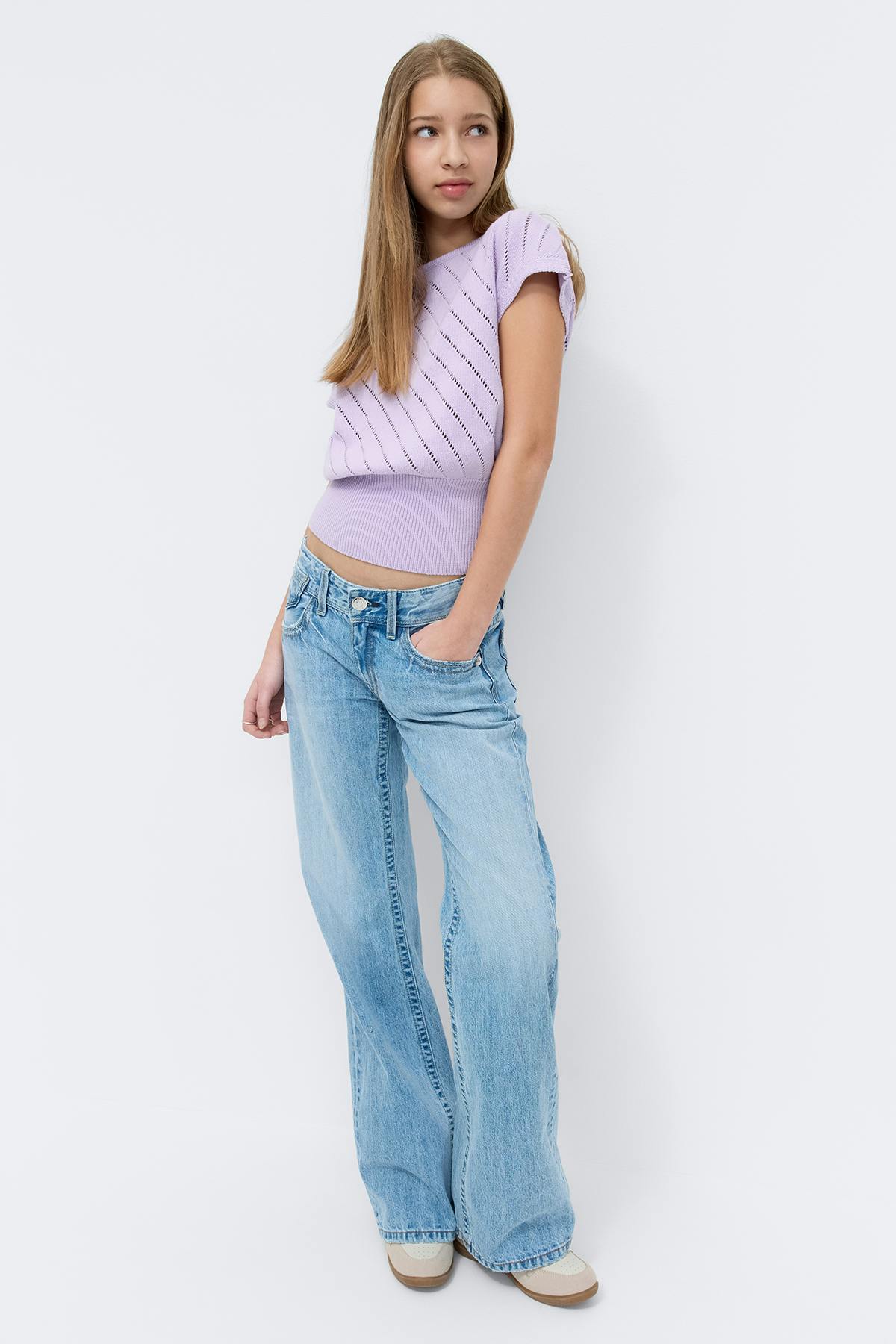 Y boatneck knitted top