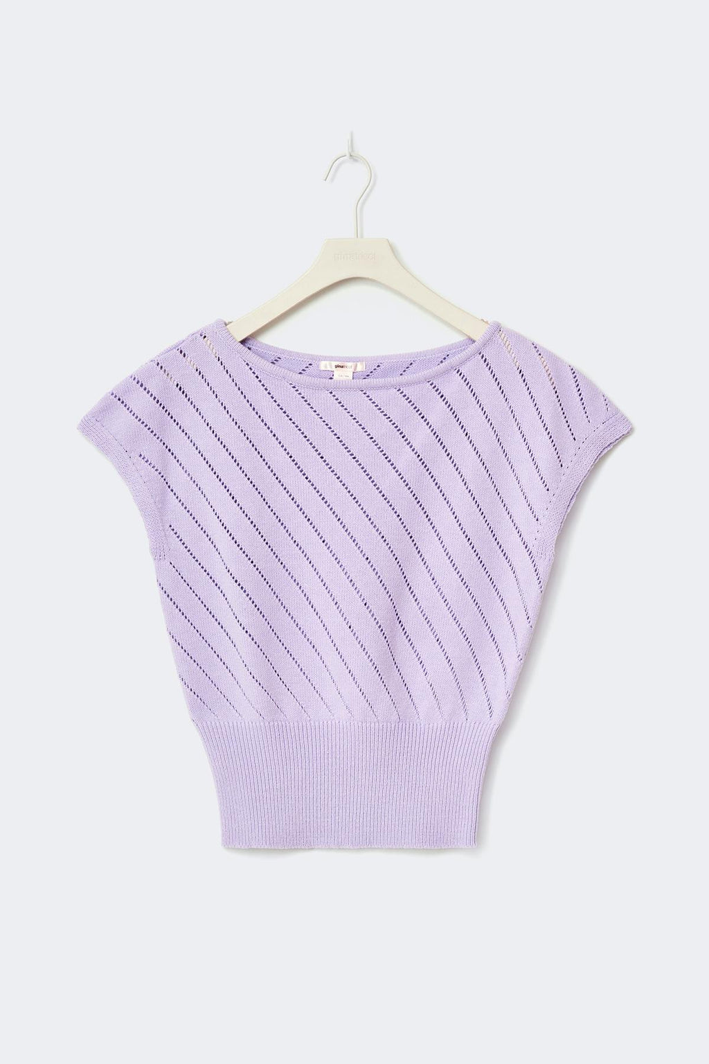 Y boatneck knitted top