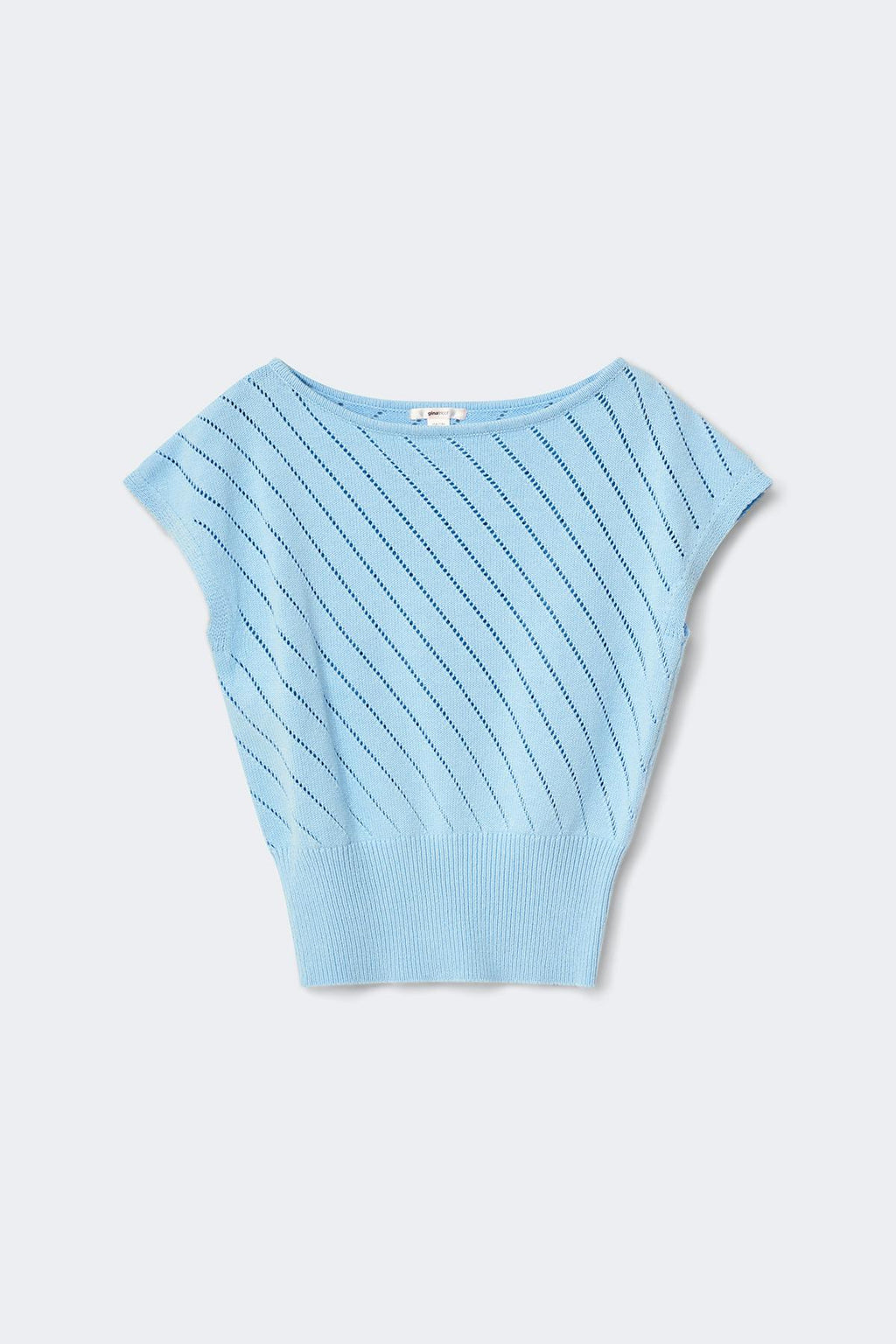 Y boatneck knitted top