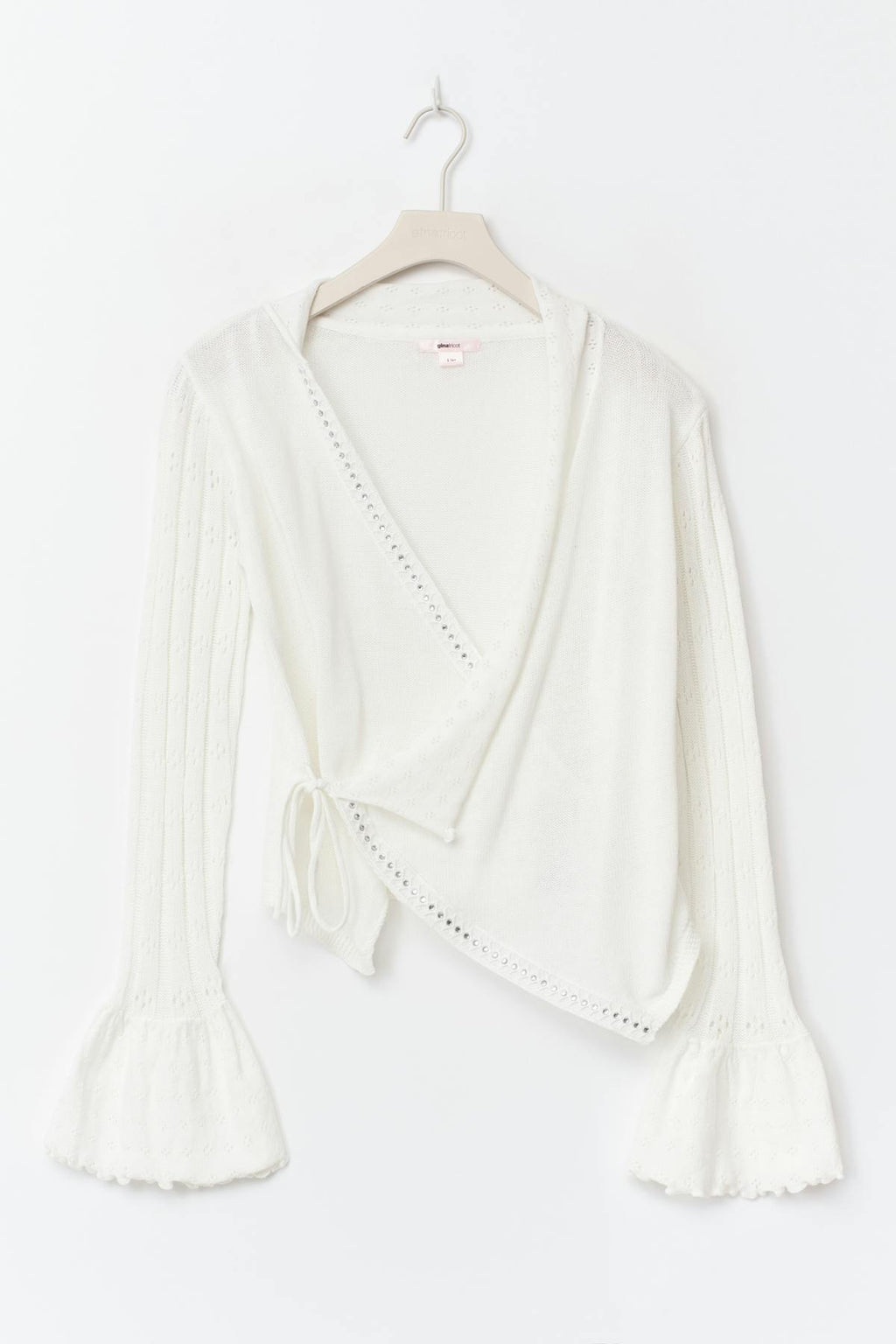 14+ knitted frill cardigan