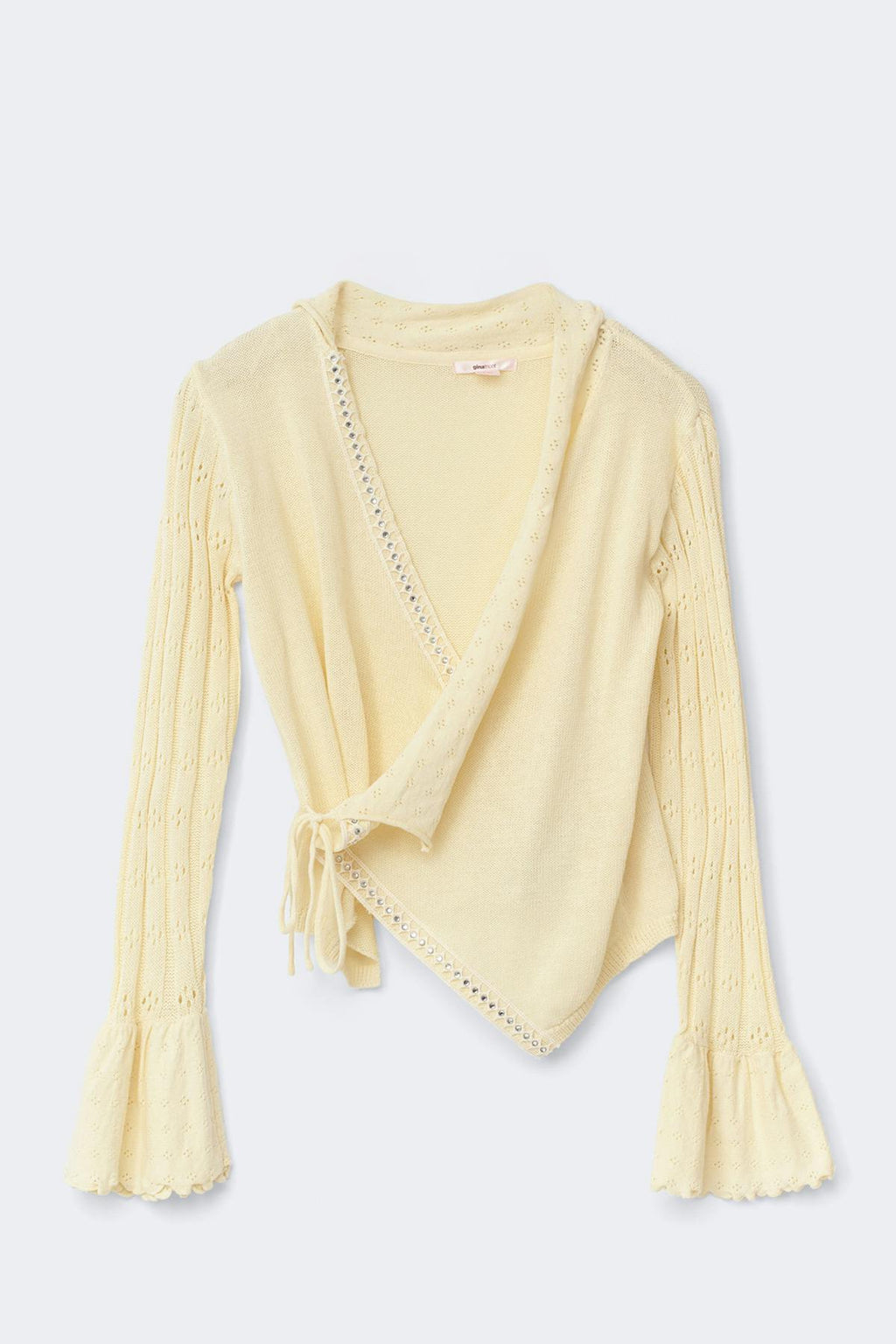 14+ knitted frill cardigan