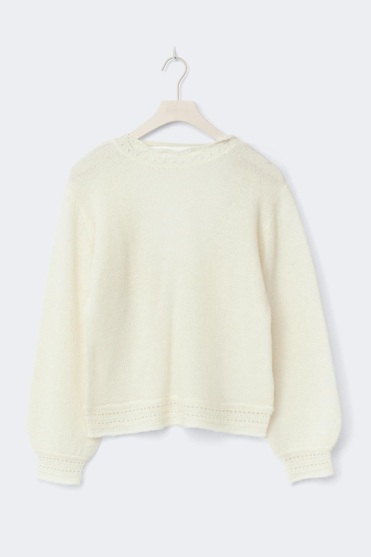 14+ knitted open back sweater