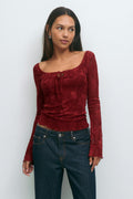 Scoop neck top