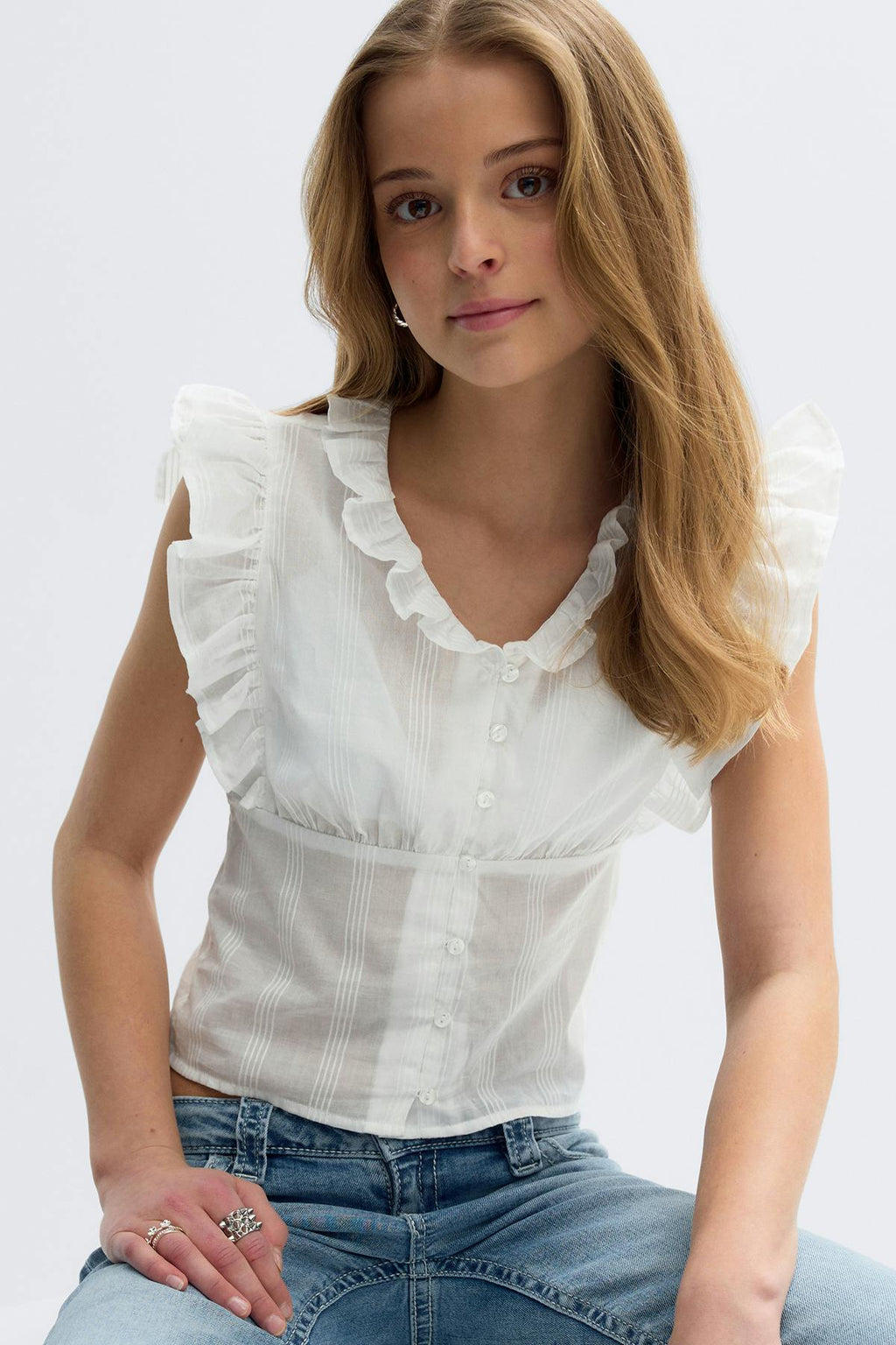 Y fitted short sleeve top