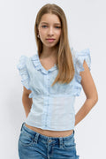 Y fitted short sleeve top