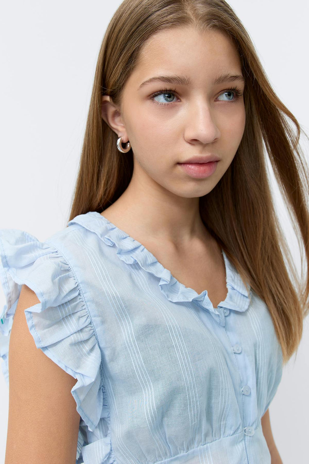 Y fitted short sleeve top