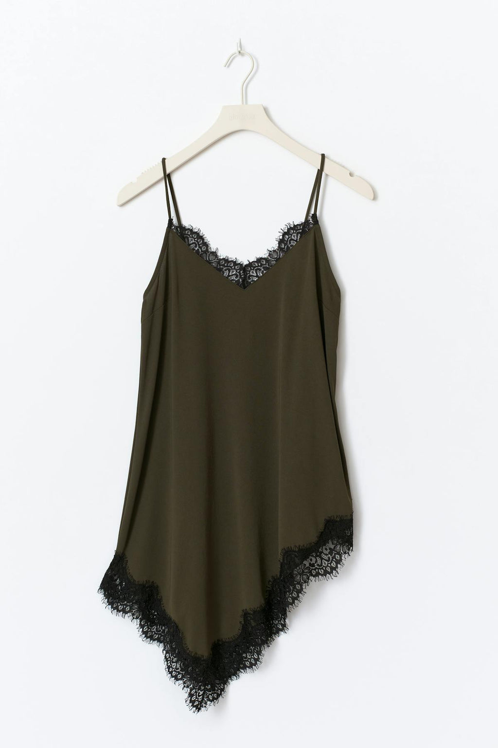 Asymmetric lace singlet