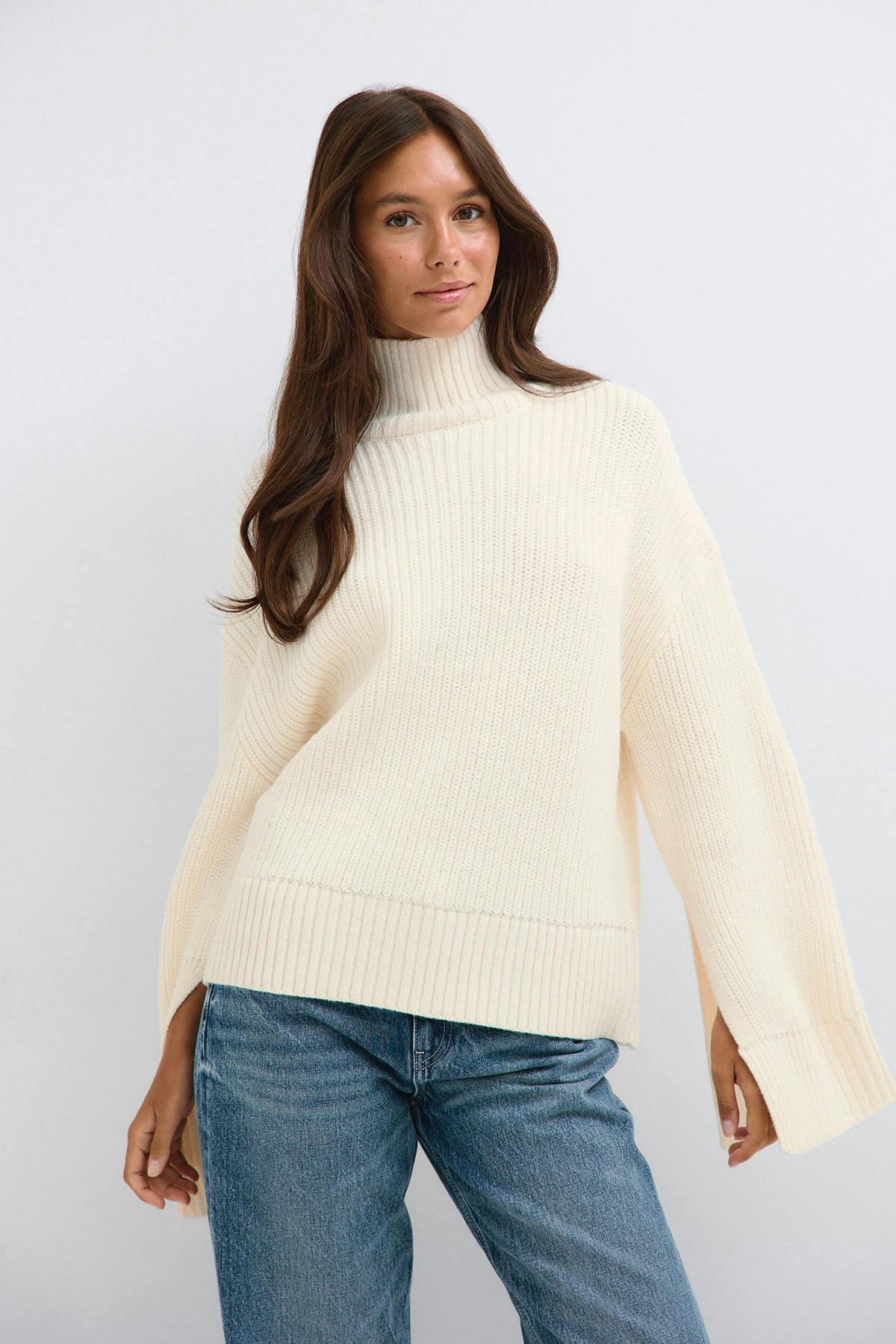 Knitted turtleneck sweater