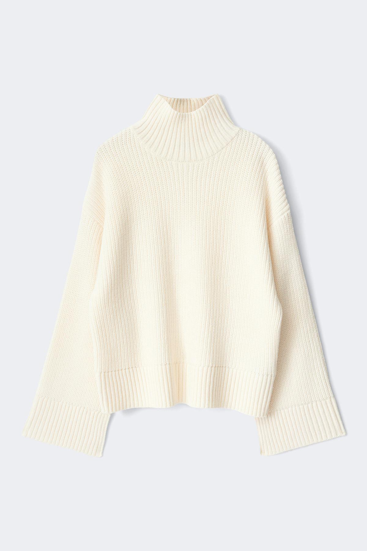 Knitted turtleneck sweater