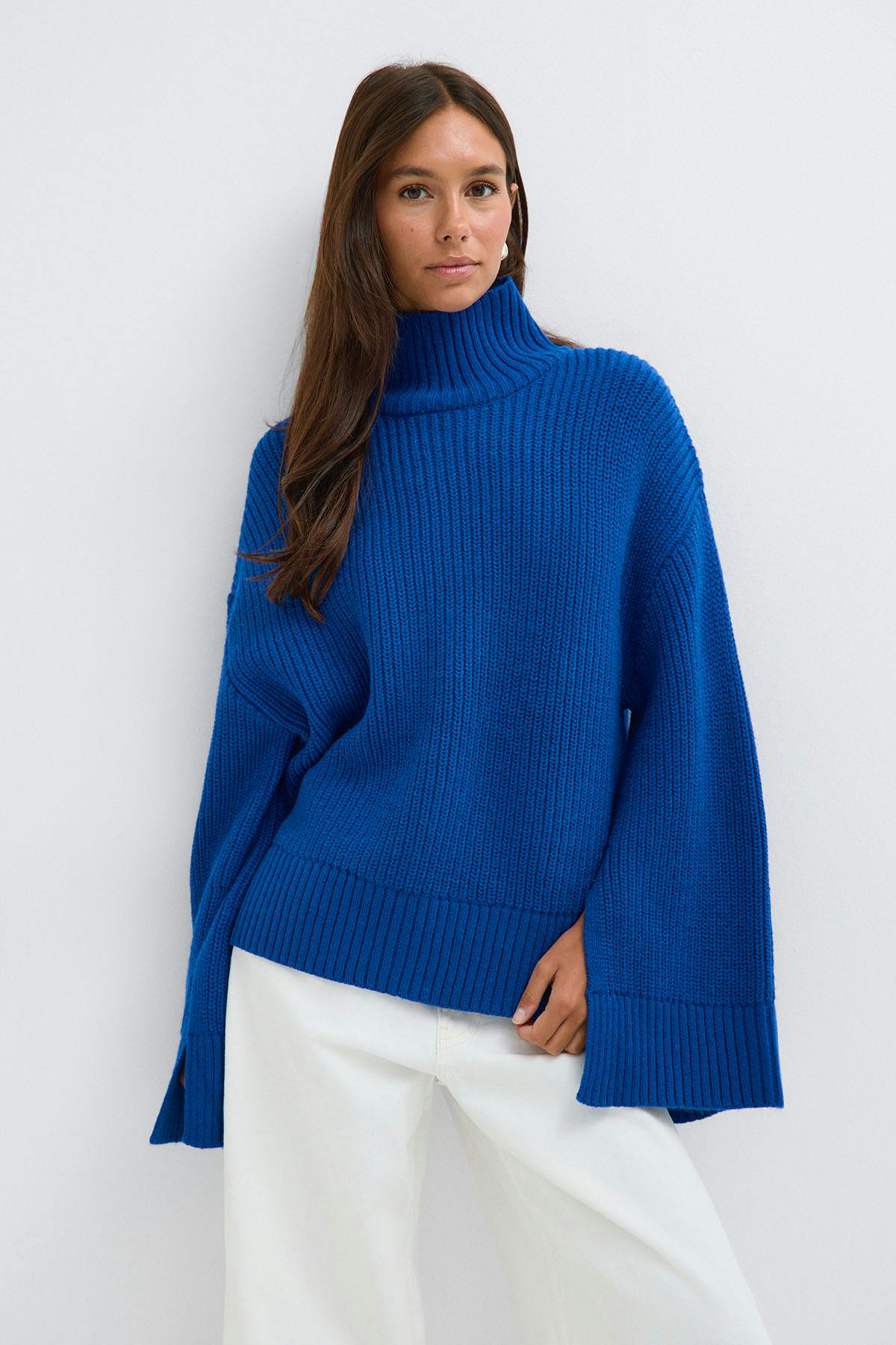 Knitted turtleneck sweater